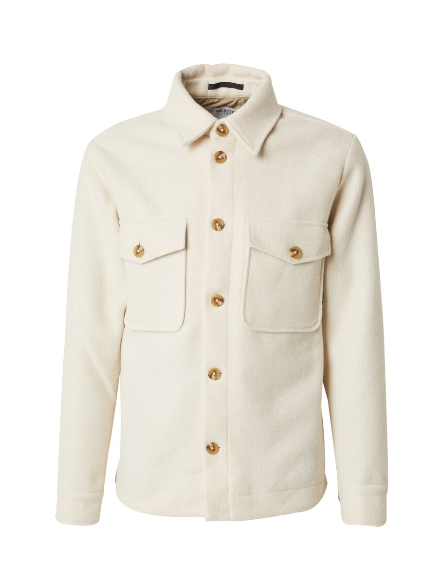 

Лонгслив SELECTED HOMME Shirt SLHARCHIVE, кремовый