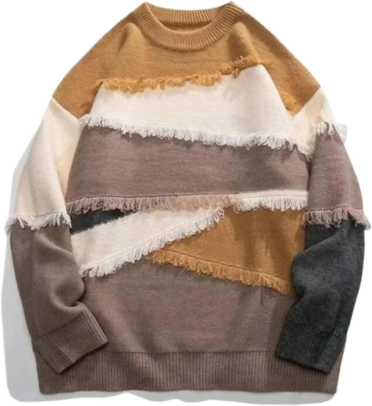 

Свитер ретро с кистями и аппликацией WHSZEDZB