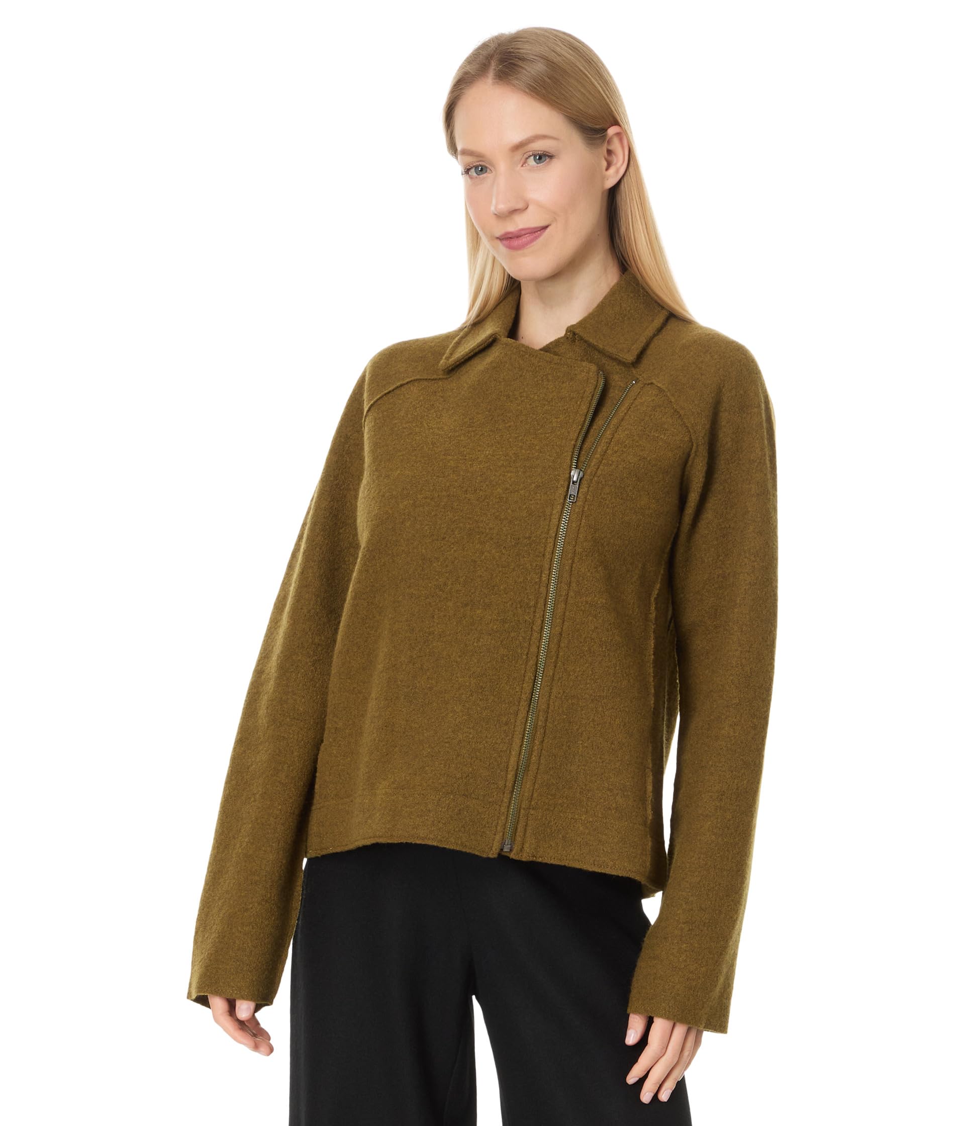 

Куртка Eileen Fisher Moto Jacket With Zip Front, Goldleaf