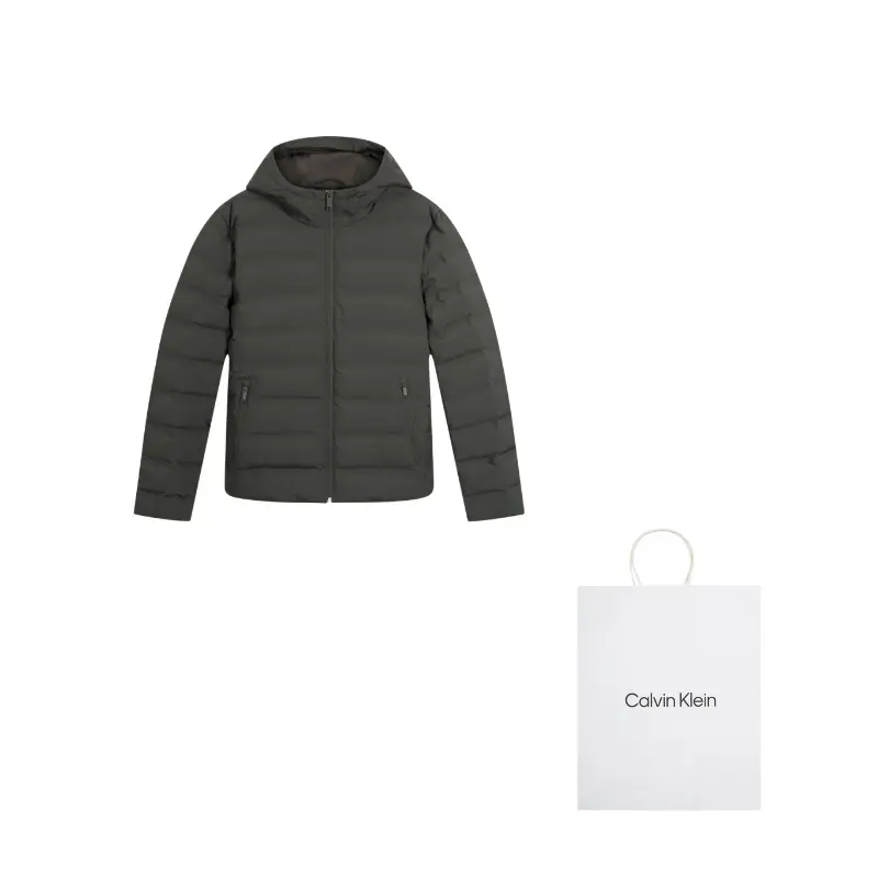 

Calvin Klein Мужская пуховая куртка, PAR-Oil Smoky Ink