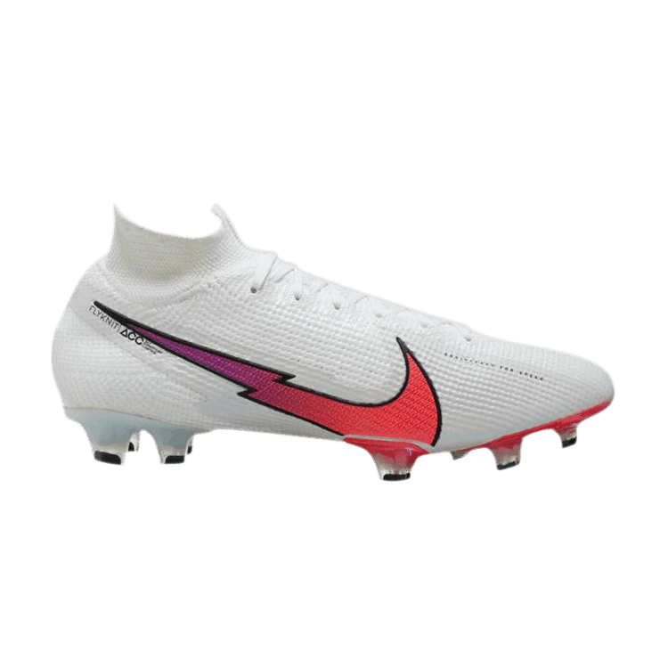 

Бутсы Nike Mercurial Superfly 7 Elite FG 'Flash Crimson Jade', белый