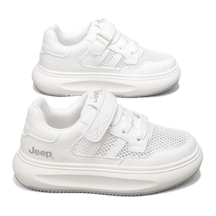 Детские кроссовки для скейтбординга Kids Low-top White Jeep, белый — фото 3