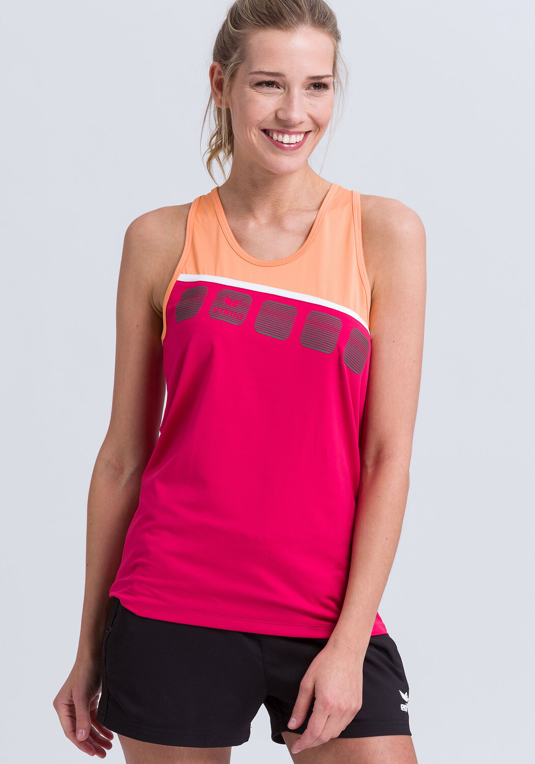

Спортивная футболка erima 5 C Tanktop, цвет love rose/peach/weiss