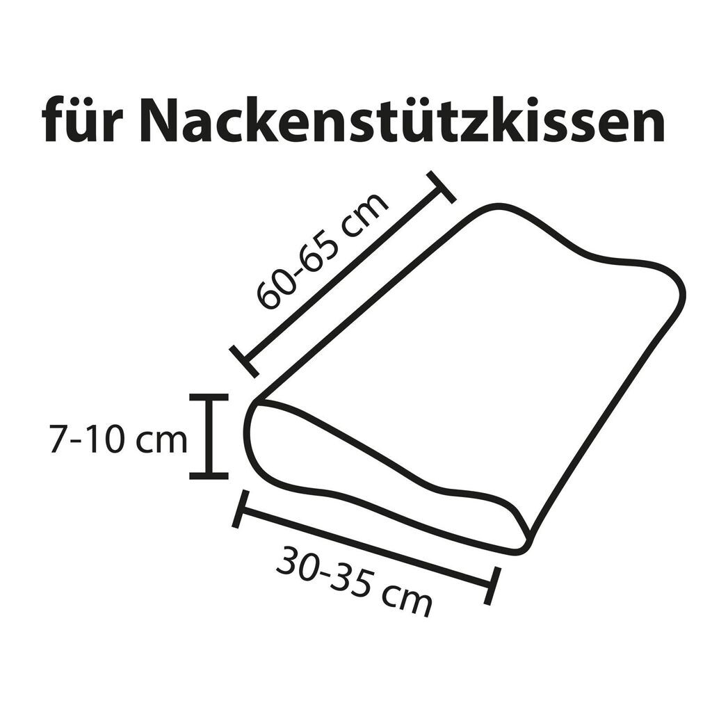 

Универсальный чехол Dream Sleep для подушки для шеи S-M, высота 7-10 см, серо-коричневый Traumschlaf