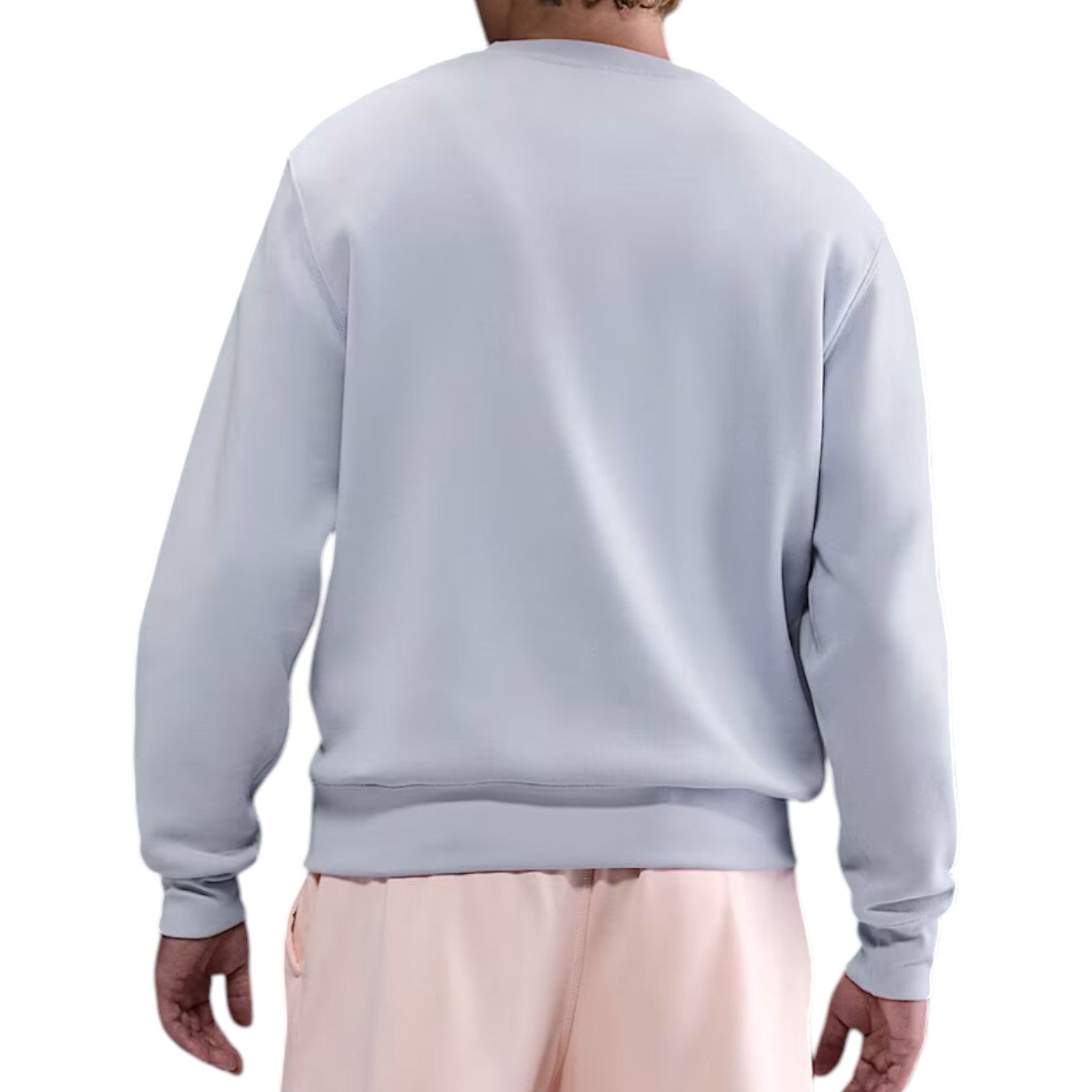 Свитшот Nike Club Fleece Crew, серый/белый — фото 2