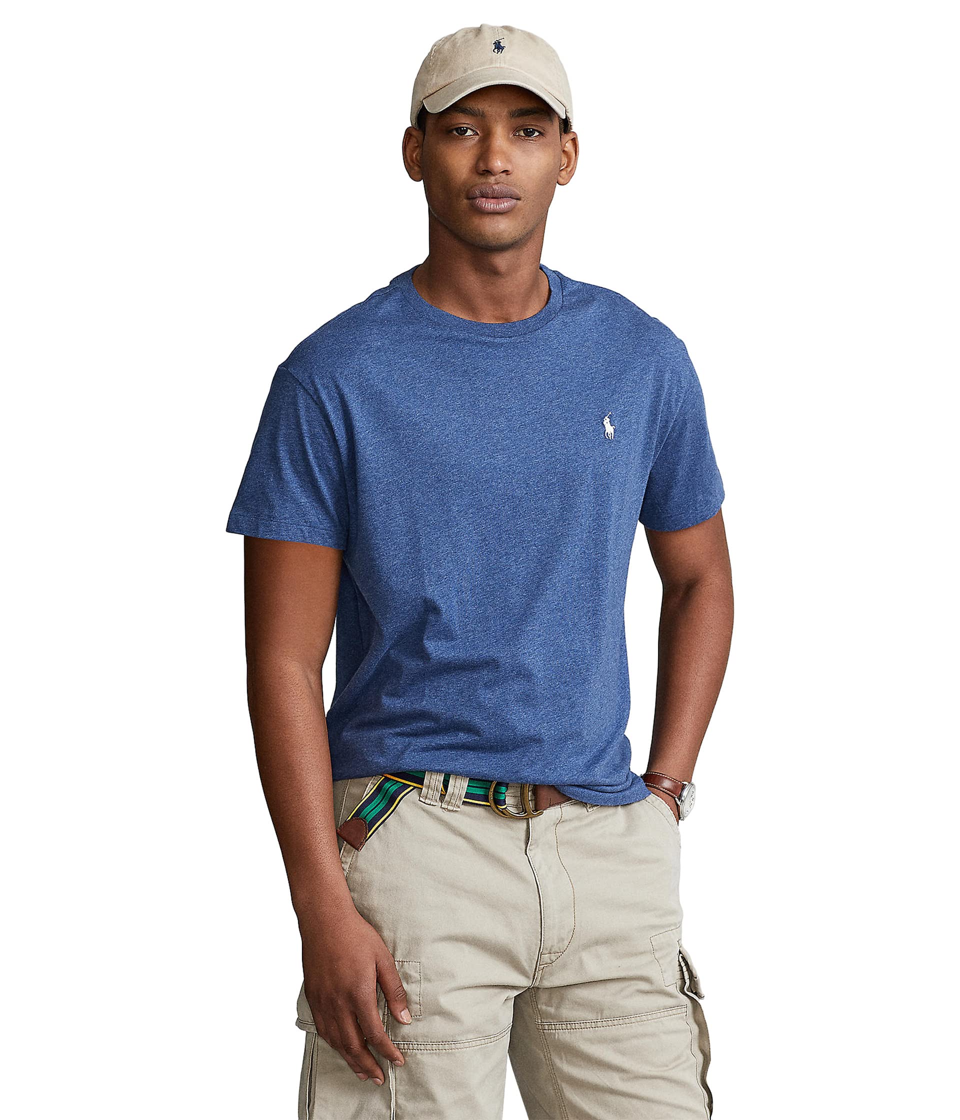 

Футболка Polo Ralph Lauren Classic Fit Crew T-Shirt, цвет Derby Blue Heather