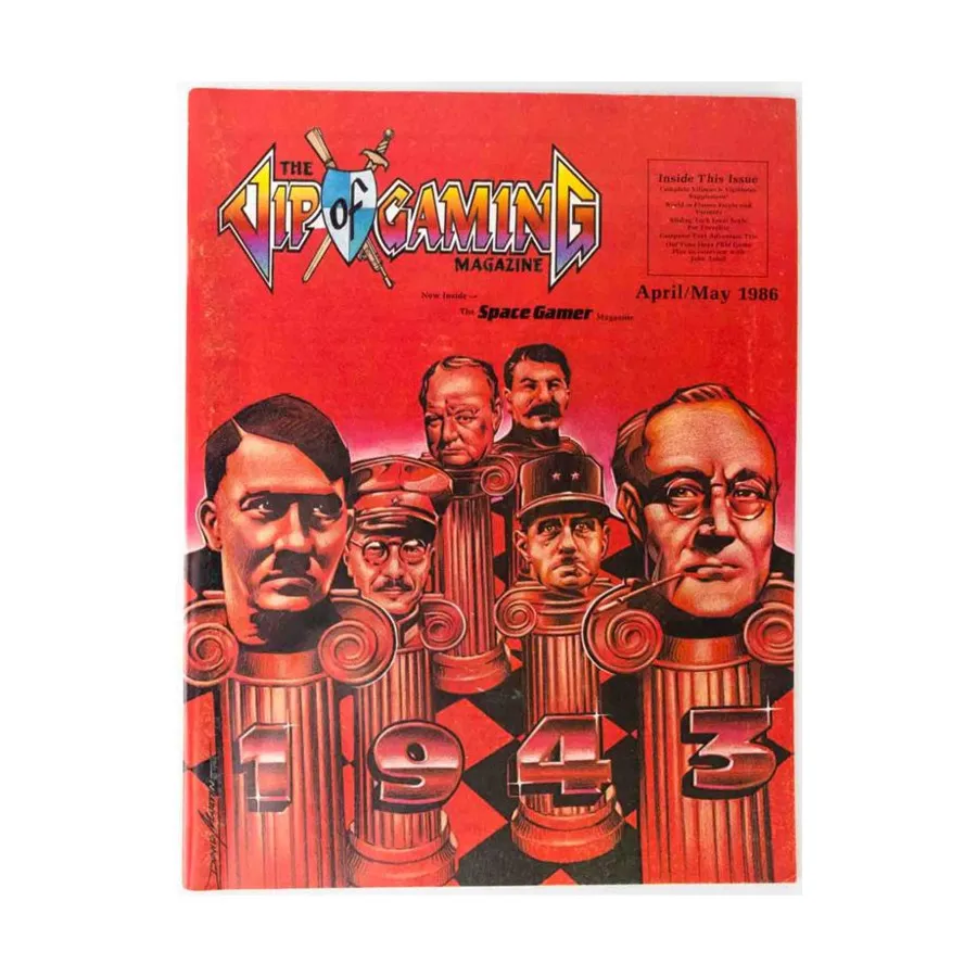 

Журнал #3 "Villains & Vigilante Adventure, World in Flames Variant, Traveller", V.I.P. of Gaming Magazine