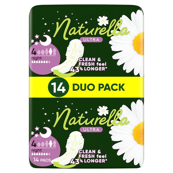 

Гигиенические прокладки, 14 шт./1 упаковка. Naturella Ultra night camomile