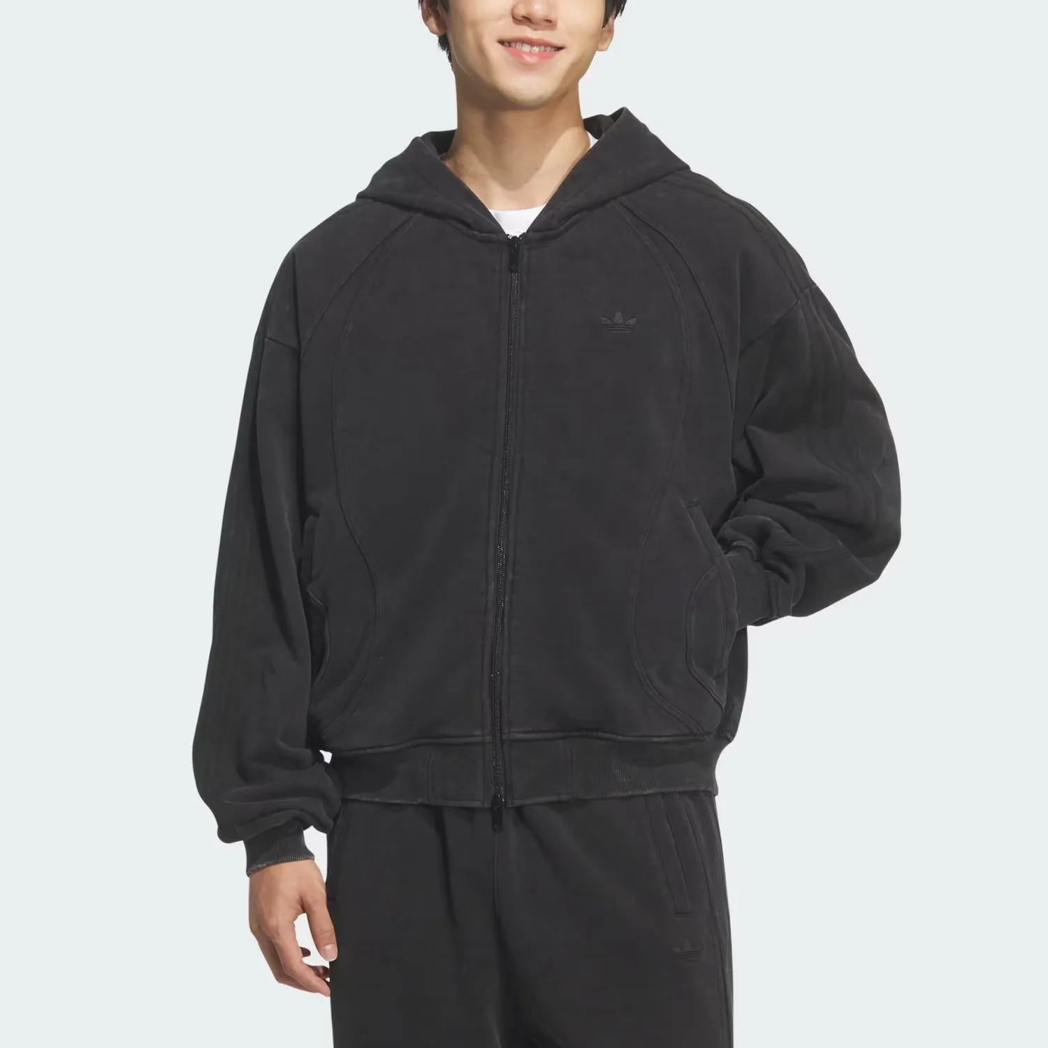 Куртка TG FZ унисекс Adidas Originals, черный — фото 3