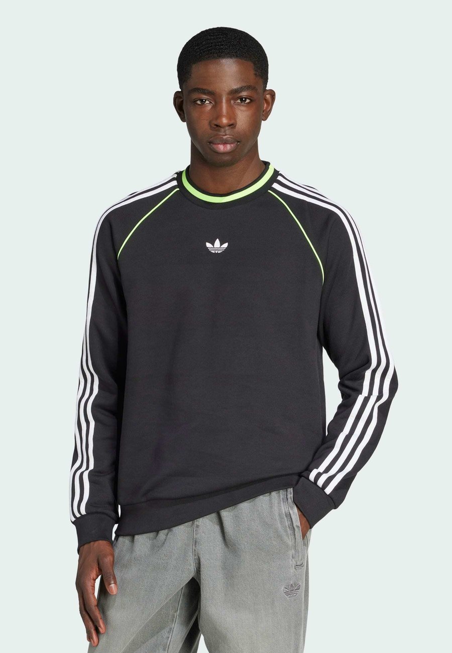 

Толстовка Adidas Originals PIPING CREWNECK, Black White/Black, Белый, Толстовка Adidas Originals PIPING CREWNECK, Black White/Black