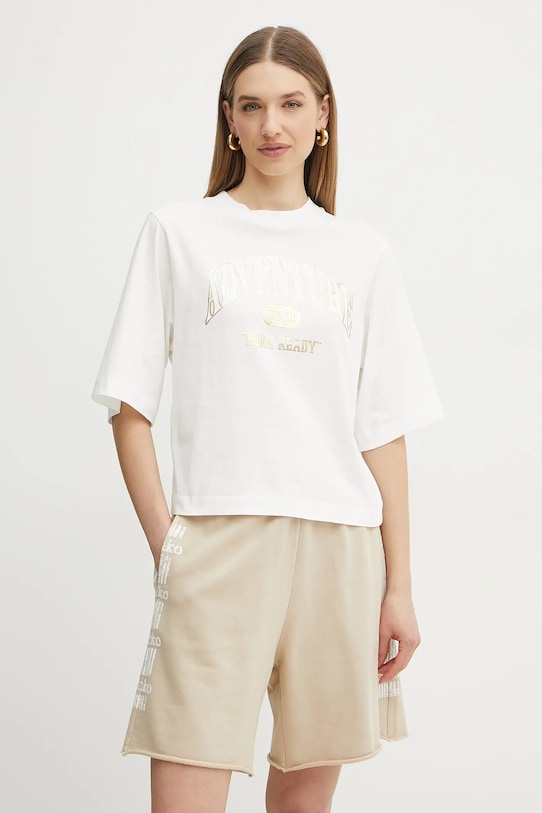

Хлопковая футболка Pinko, белый