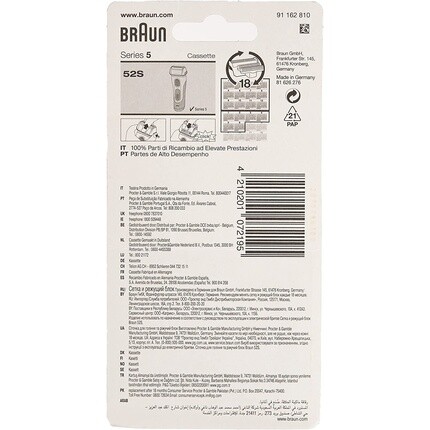 52S Сменная фольга и кассета для резки Multi Silver Bls, Braun — фото 2