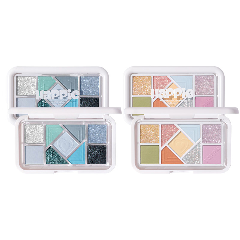 

Hold Live Маленькая розовая палетка с девятью цветами теней для век, легко растушевываются, шиммер, натуральный