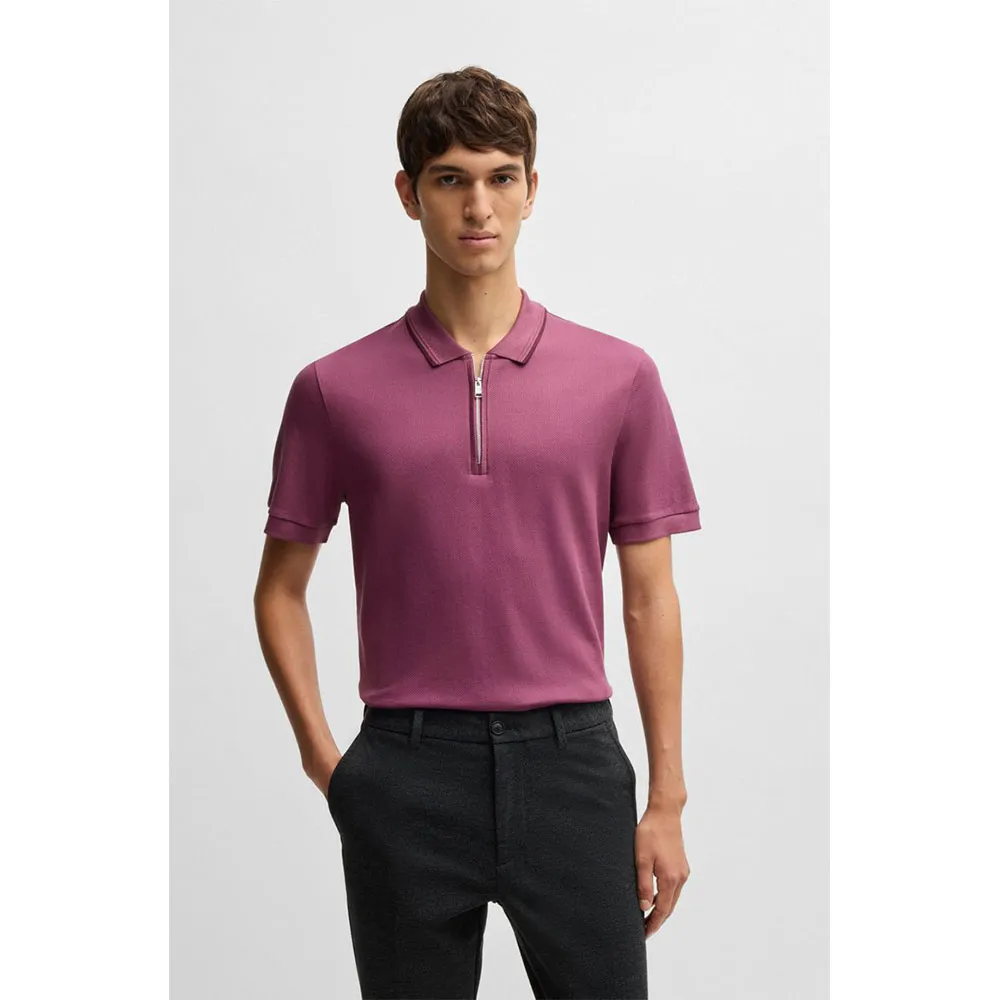 

Поло BOSS H-Paras 59 polo, фиолетовый
