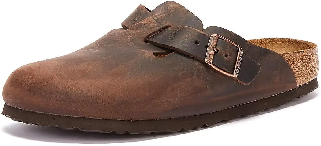 Сабо в Пелле да Уомо и да Донна Birkenstock, коричневый