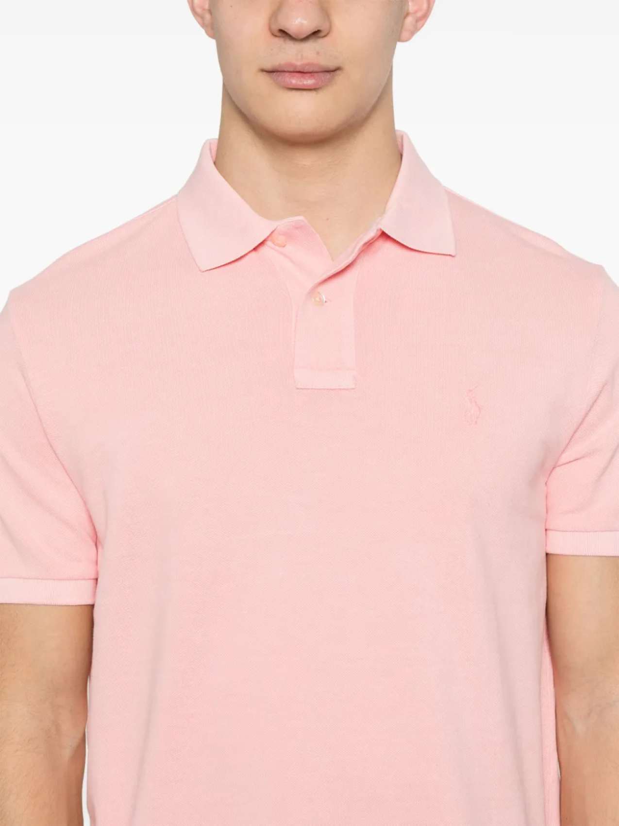 Рубашка поло Polo Ralph Lauren из хлопка, розовый — фото 4