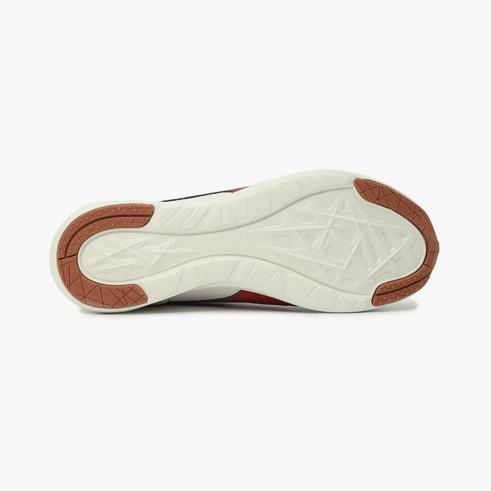 Мужские низкие кроссовки Diadora Avio бело-красные — фото 4