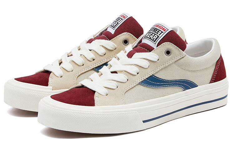 Кроссовки Vision Astley Pro Streetwear Skateboarding Unisex, светло-серый/красный/синий — фото 3