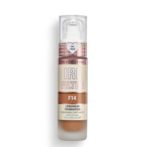 

Стойкая тональная основа irl filter Makeup Revolution, 23 мл., цвет f14