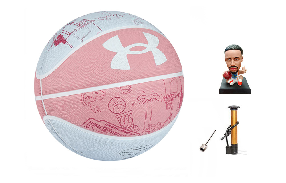

Under Armour Баскетбольный мяч China Rubber Basketball Fresh Pink Size 7 Training Competition Unisex