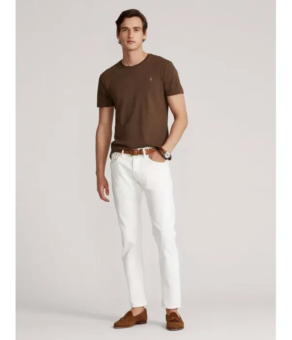 Футболка custom slim fit Polo Ralph Lauren, коричневый — фото 2