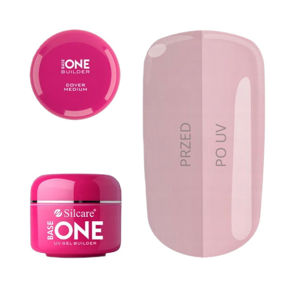 

Silcare, Base One, маскирующий УФ-гель для ногтей, средний слой, 15 г