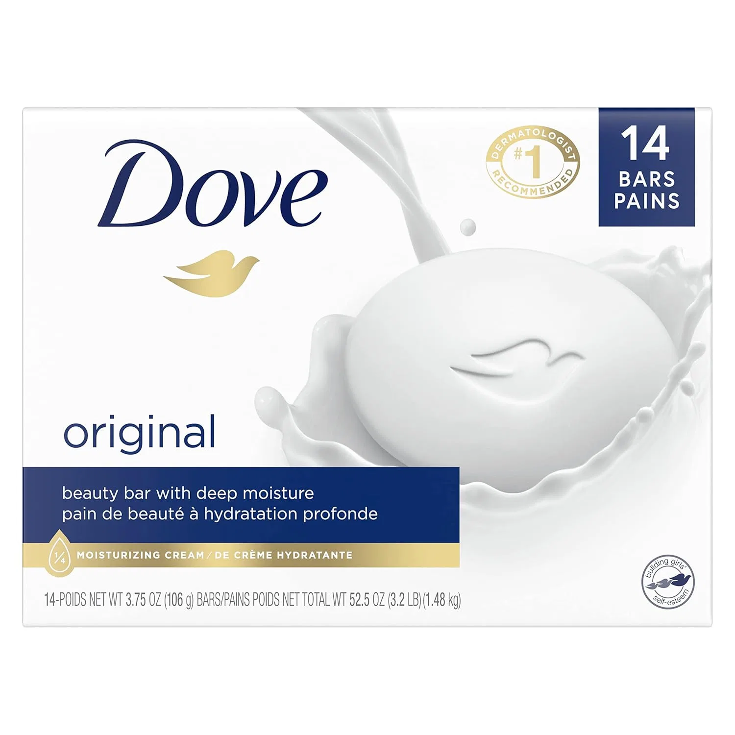 Увлажняющее мыло Dove Beauty Bar Original, 14 штук по 95 мл Dove