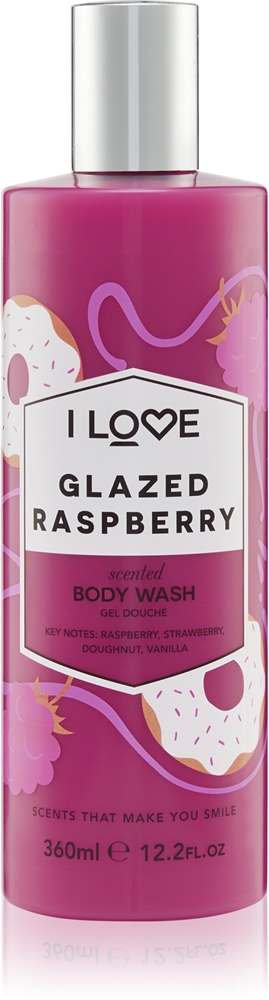 

Глазированный малиновый гель для душа I Love, 350 мл