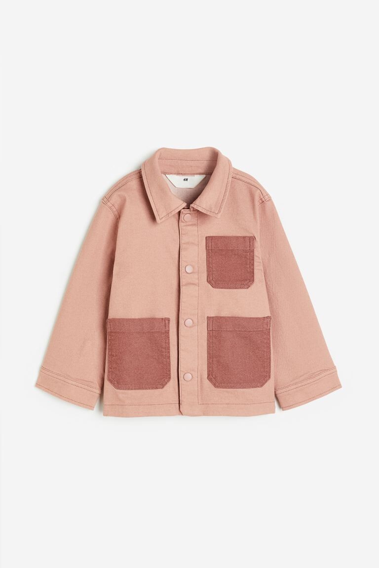 

Саржевая куртка H&M, розовый