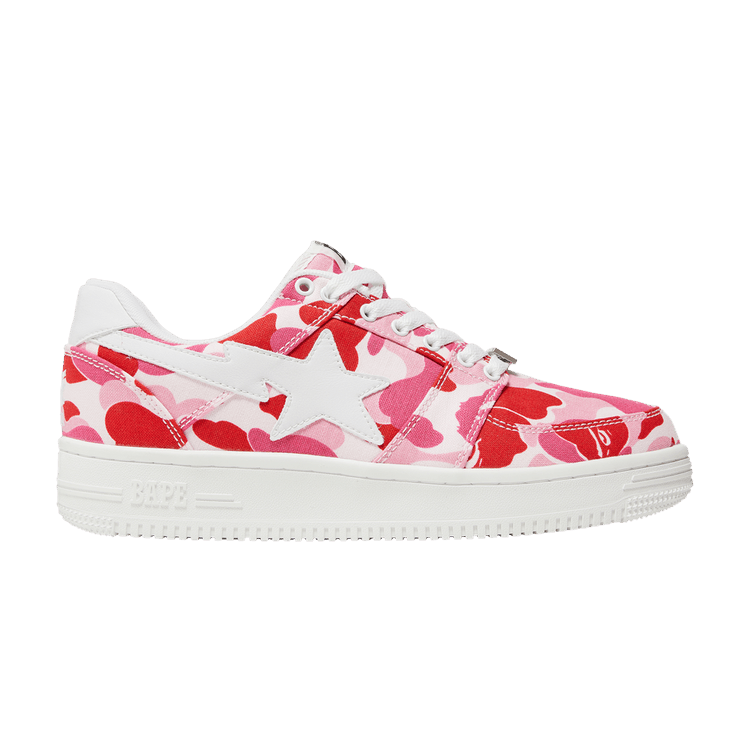 

Кроссовки BAPE Bapesta Low 'ABC Camo - Pink', розовый