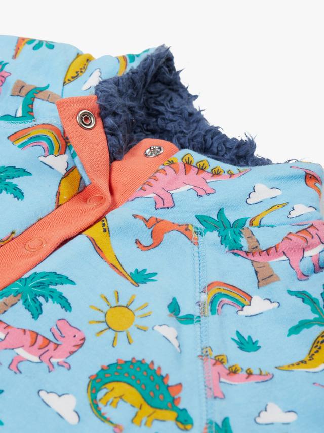 Детский джемпер из хлопкового флиса с динозавром Frugi, Multi — фото 4