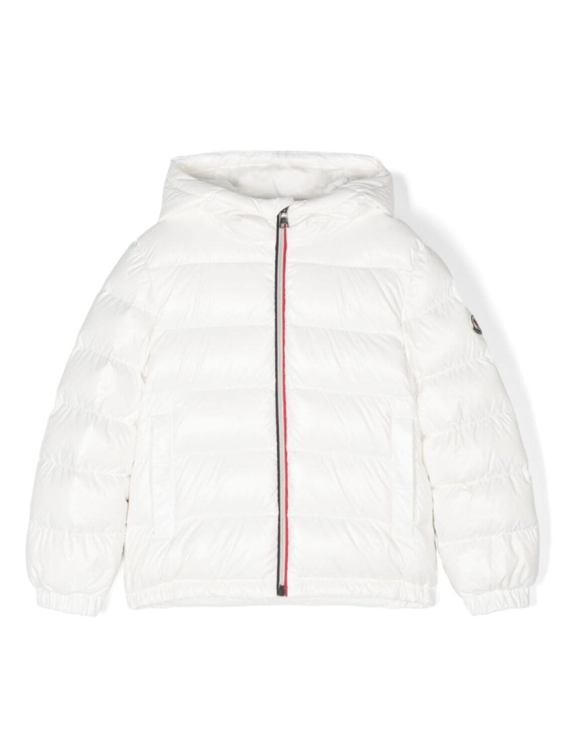 

Moncler Enfant пуховик New Aubert, белый