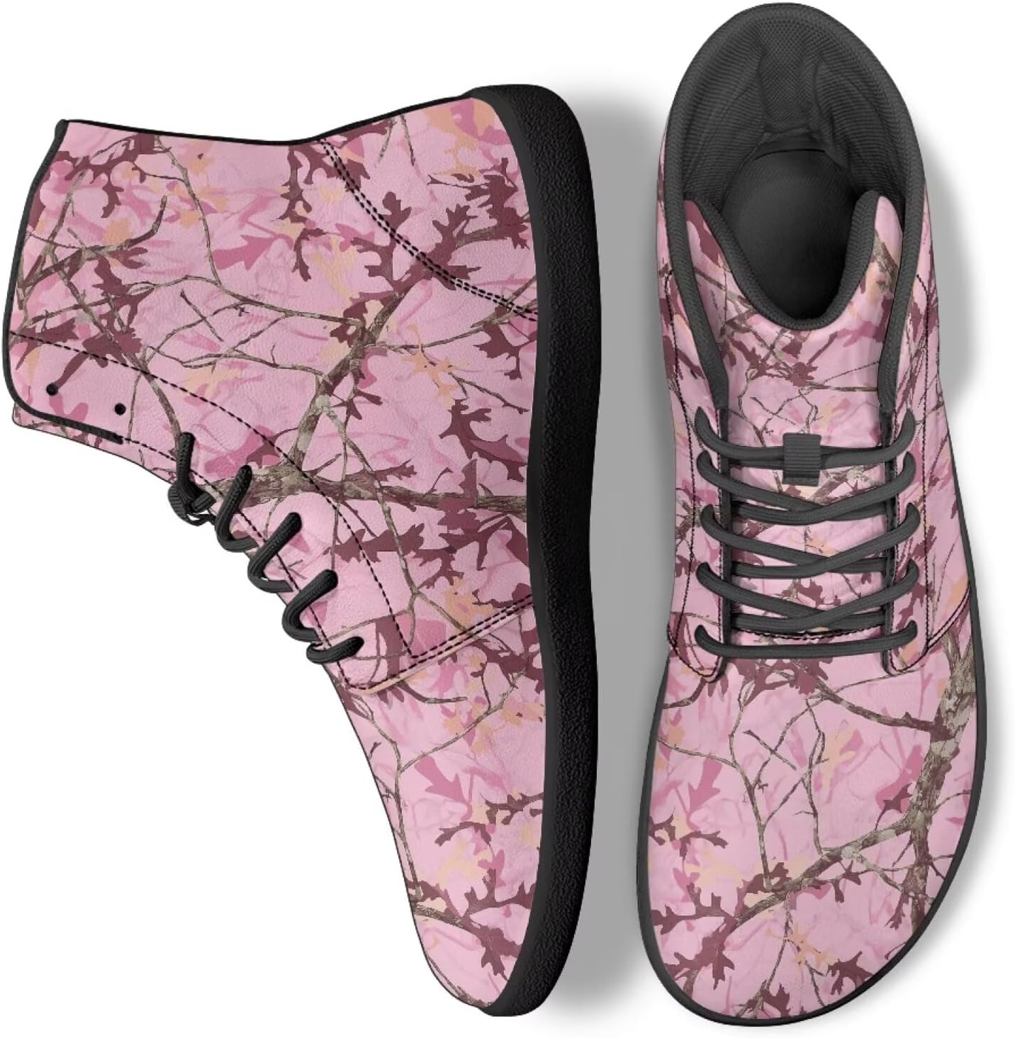 

Кроссовки на высокой подошве с камуфляжным принтом для мужчин и женщин, баскетбольные, теннисные, для бизнеса, прогулок и работы в офисе Ecaestolph, розовый