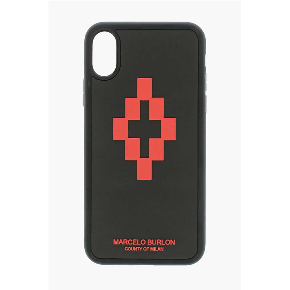 

Чехол для iPhone XS с тиснением и принтом CROSS 3D Marcelo Burlon, Black
