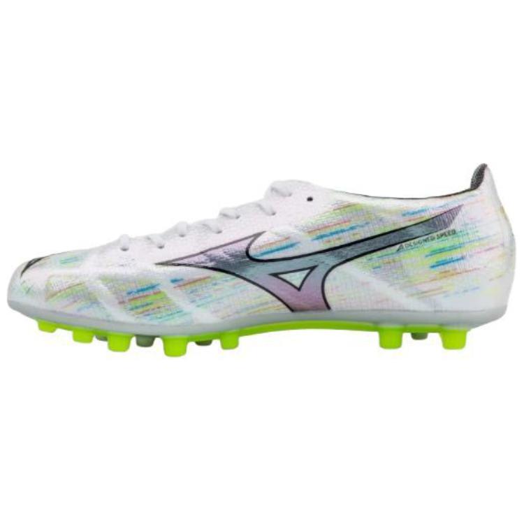 Mizuno Футбольные бутсы AG с короткими резиновыми шипами, FG с длинными резиновыми шипами, противоскользящие, дышащие, унисекс, серебристые, белые, зеленые