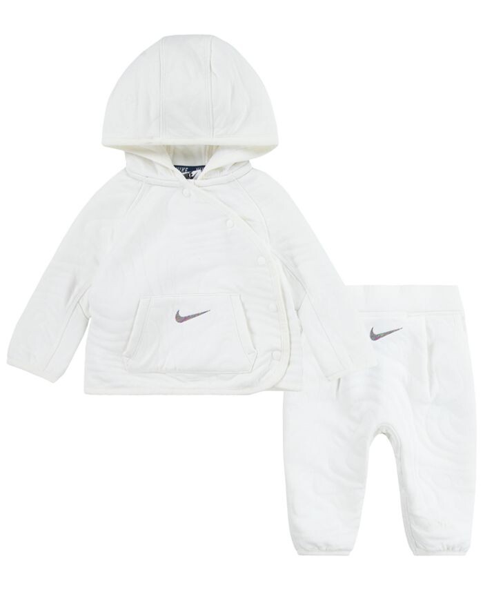 

Куртка и брюки на кнопках, комплект из 2 предметов Nike, белый