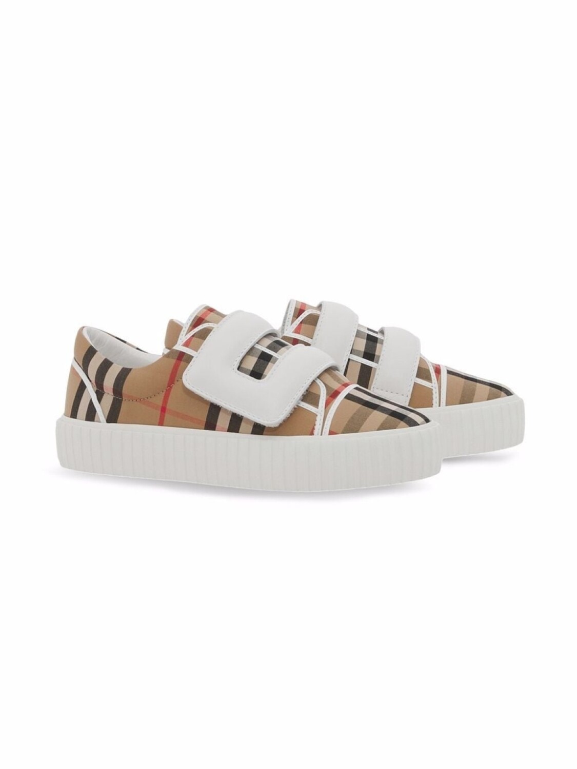 

Burberry Kids кеды в клетку Vintage Check, нейтральный цвет