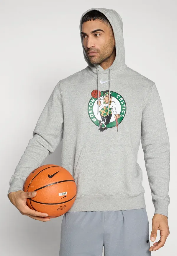 Футболка Nike Performance Boston Celtics Bos Club Logo Club Wear, темно-серый меланж — фото 4