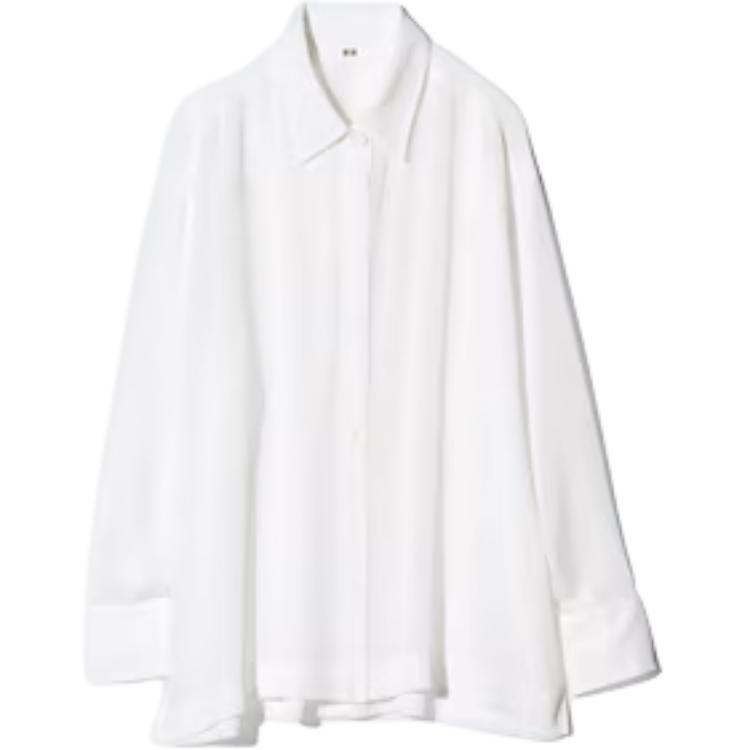 

UNIQLO Женская белая рубашка