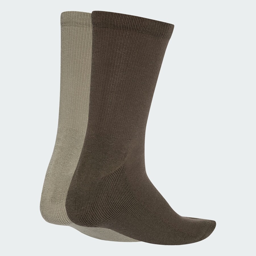 Носки ADIDAS ORIGINALS Two-toned Crew 2 Pairs, Taupe/Muddy colored — фото 2