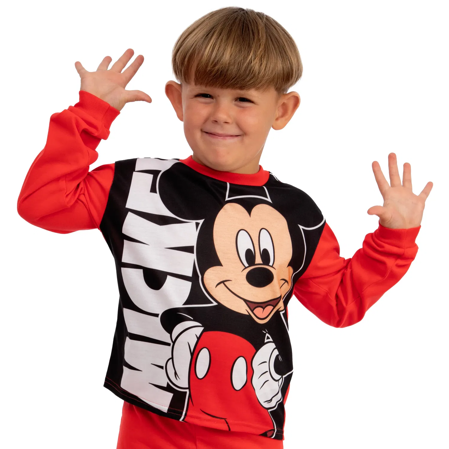 Пижама Mickey Mouse длинный рукав Disney, красный — фото 3