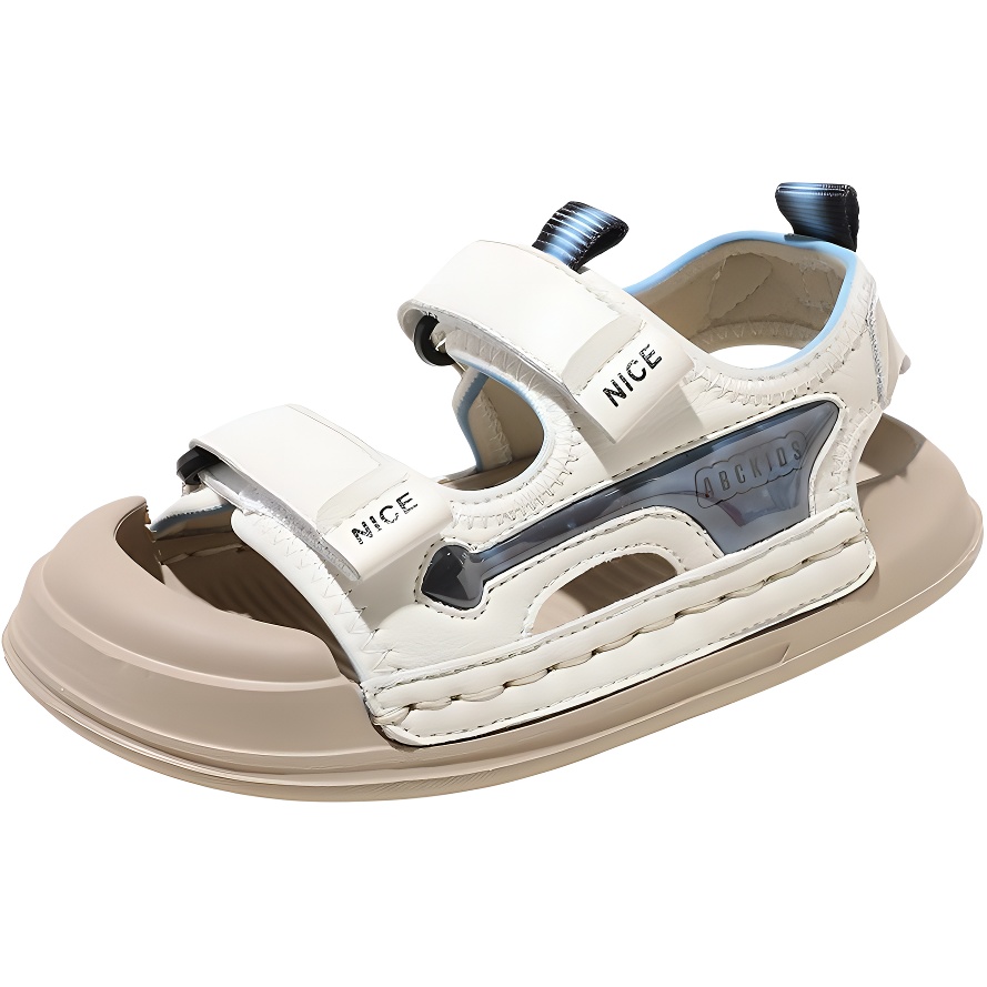 

Сандалии детские, легкие, амортизирующие, с низким верхом, дышащие и износостойкие ABC KIDS, бежевый/синий