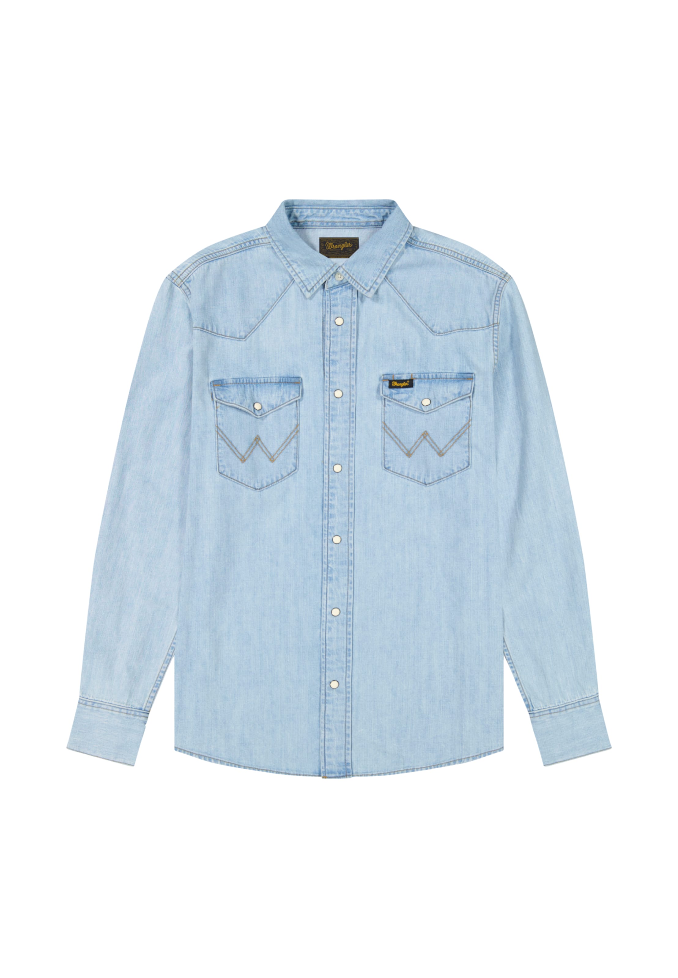 

WRANGLER Рубашка на пуговицах светлого голубого цвета Regular fit