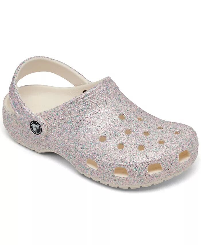 

Классические блестящие сабо Little Girls от Finish Line Crocs, мультиколор