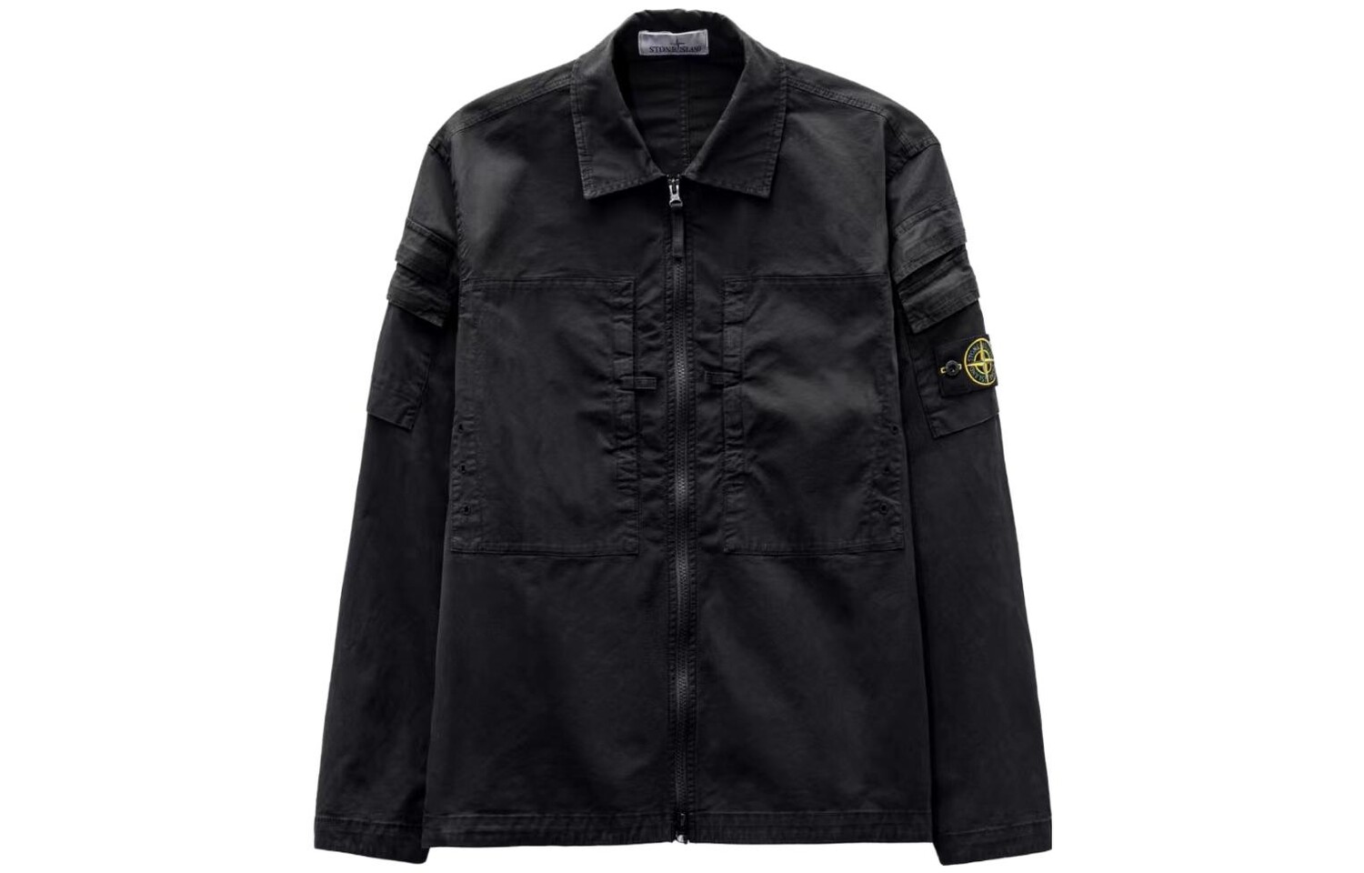

Куртка мужская Stone Island с карманами на рукавах, черный