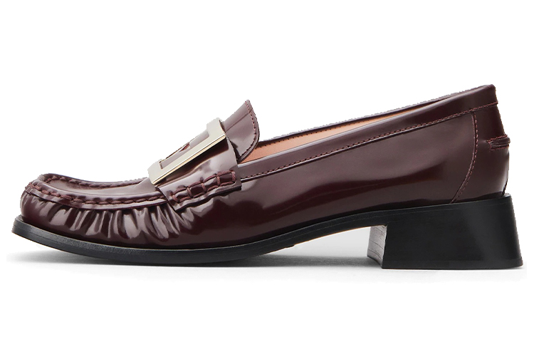 Туфли Casual Shoes Women's Burgundy Roger Vivier, Original Shoe Box Not Included