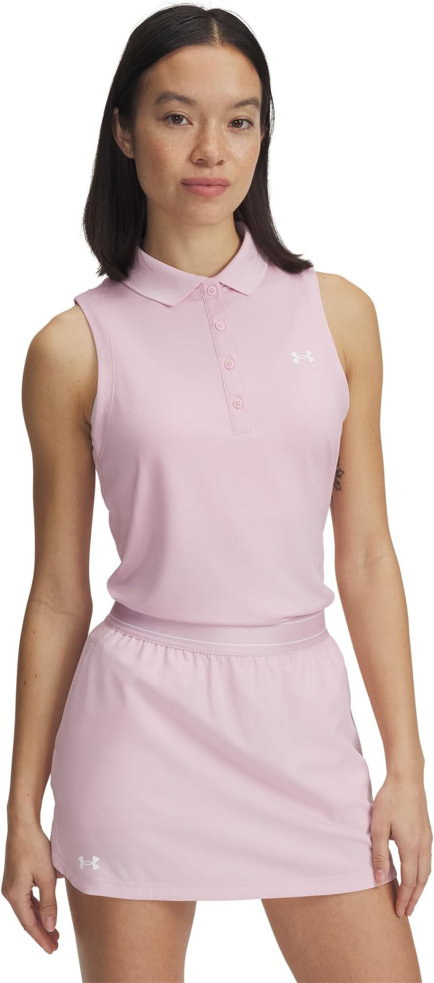 

Поло Under Armour Active Sleeveless Polo, цвет Prime Pink/White
