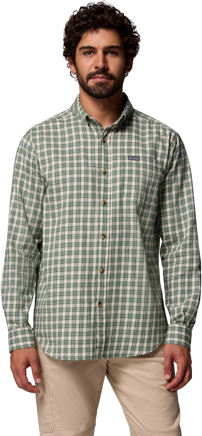 

Мужская рубашка Columbia Rapid Rivers II с длинным рукавом, Rain Forest Falls Plaid