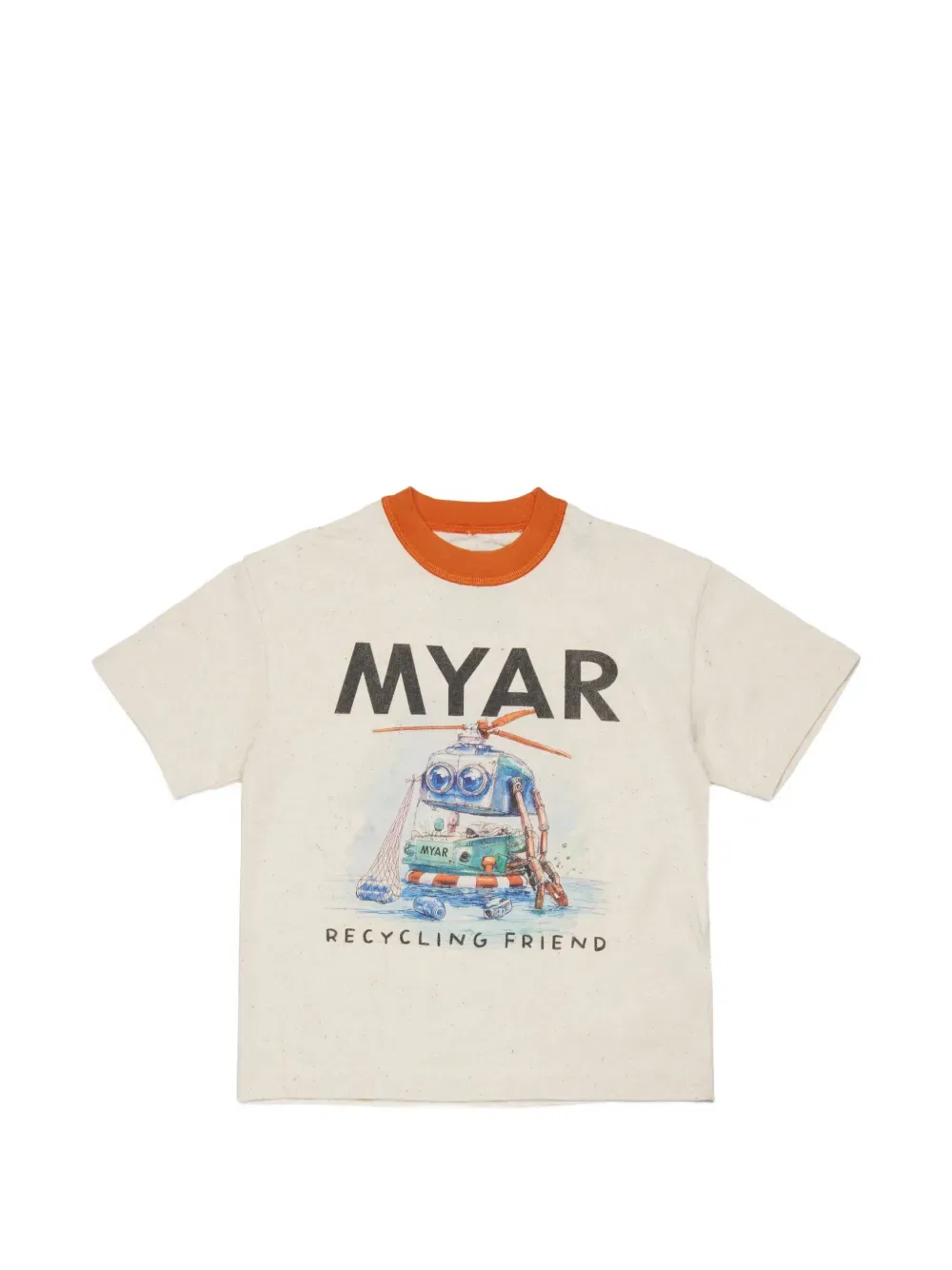 Футболка с круглым вырезом и принтом робота Myar Kids, нейтральный