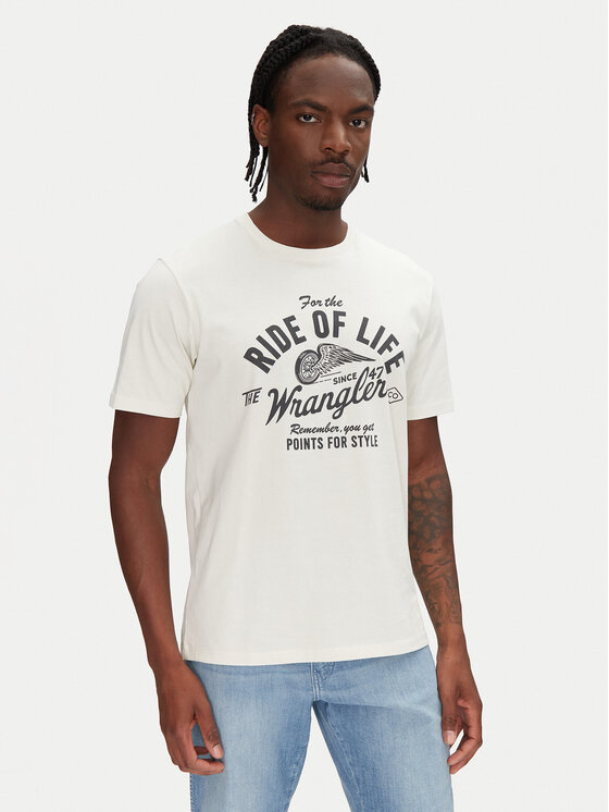 

Футболка обычного кроя Americana 112362791 Wrangler, экрю